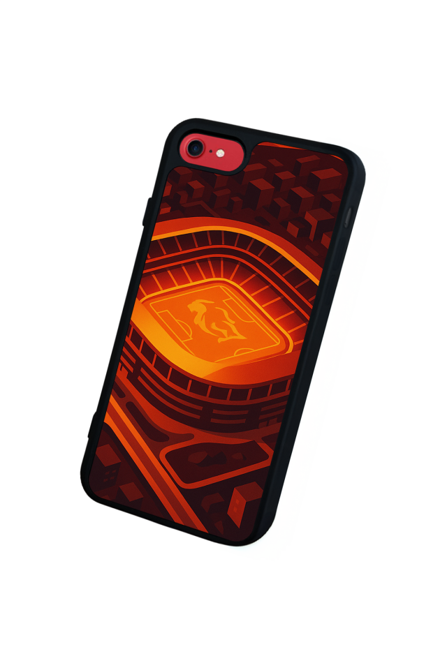 iPhone SE Uyumlu Aslan Tasarımlı Glossy Premium Kılıf