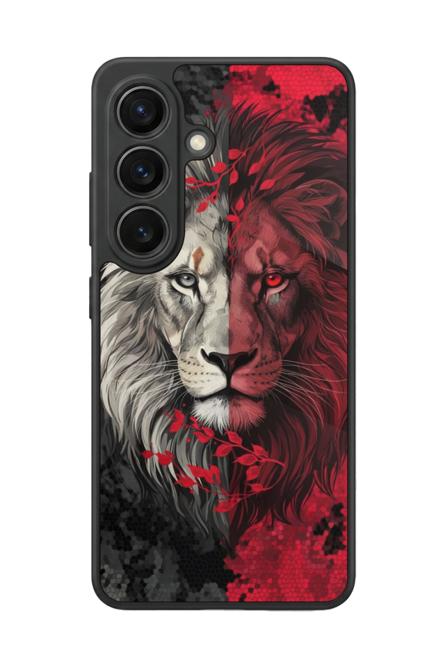 Samsung Galaxy S26 Uyumlu Aslan Tasarımlı Glossy Premium Kılıf