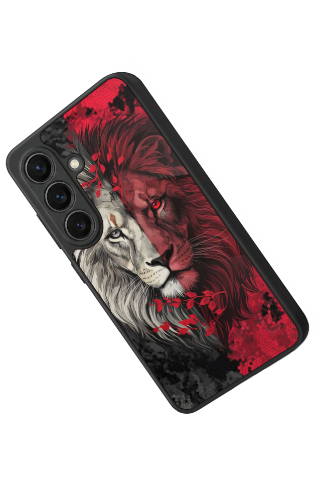 Samsung Galaxy S26 Uyumlu Aslan Tasarımlı Glossy Premium Kılıf