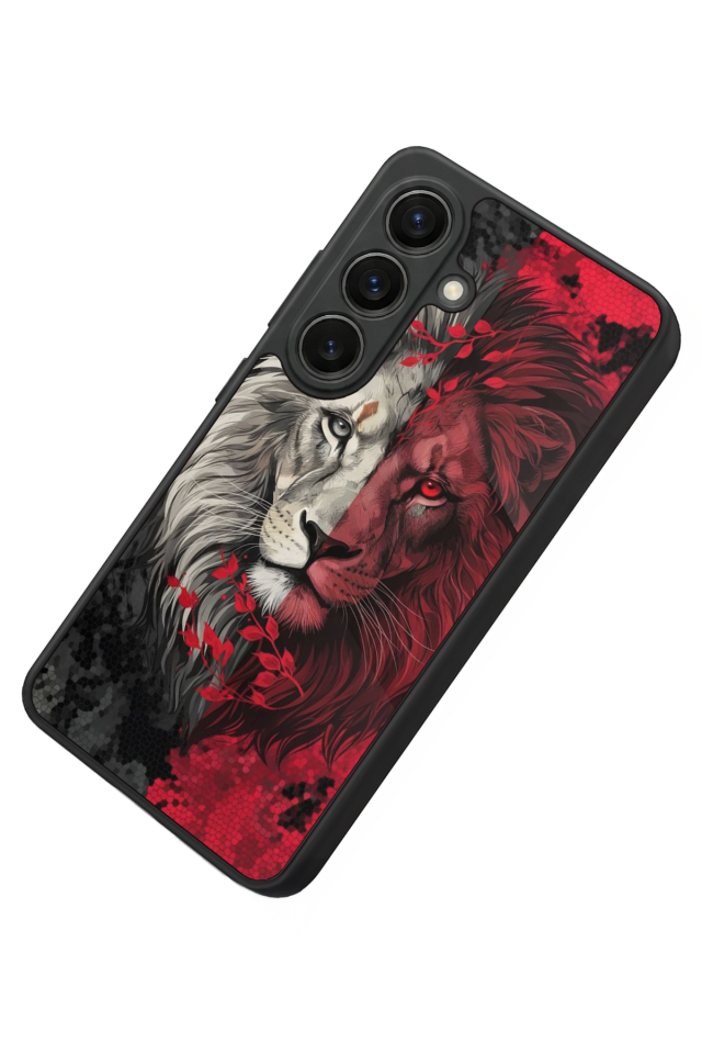 Samsung Galaxy S26 Uyumlu Aslan Tasarımlı Glossy Premium Kılıf