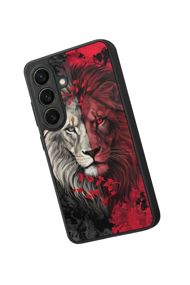 Samsung Galaxy S26 Uyumlu Aslan Tasarımlı Glossy Premium Kılıf