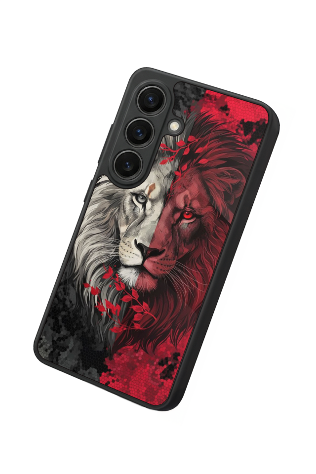 Samsung Galaxy S26 Uyumlu Aslan Tasarımlı Glossy Premium Kılıf