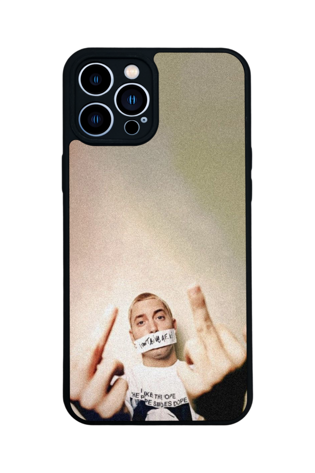 iPhone 13 Pro Max Uyumlu Eminem Tasarımlı Glossy Premium Kılıf