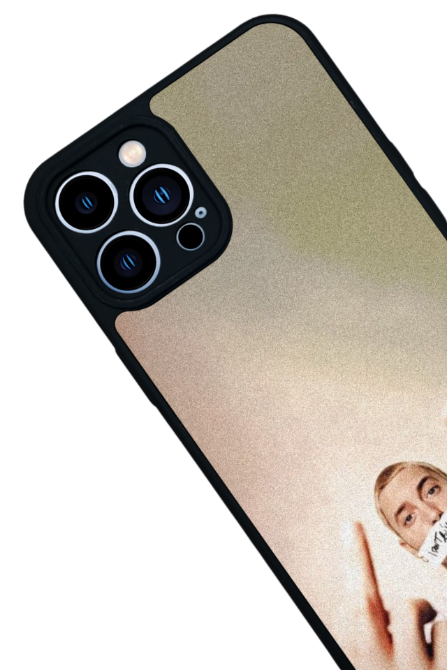 iPhone 13 Pro Max Uyumlu Eminem Tasarımlı Glossy Premium Kılıf