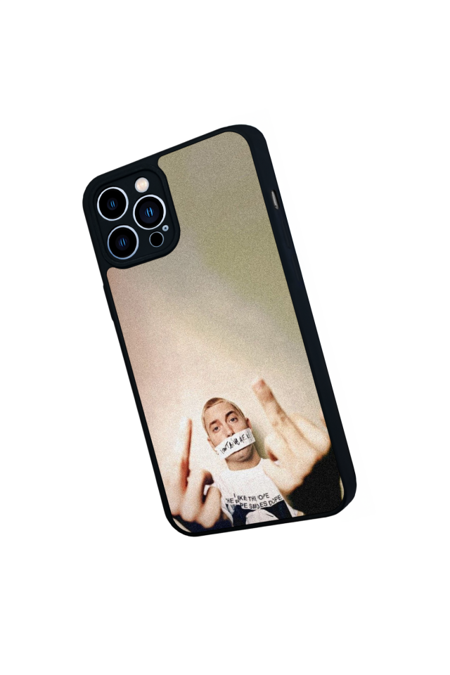 iPhone 13 Pro Max Uyumlu Eminem Tasarımlı Glossy Premium Kılıf