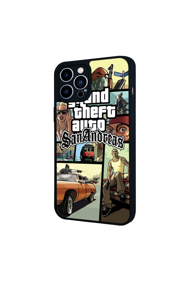 iPhone 12 Pro Max Uyumlu GTA Tasarımlı Glossy Premium Kılıf