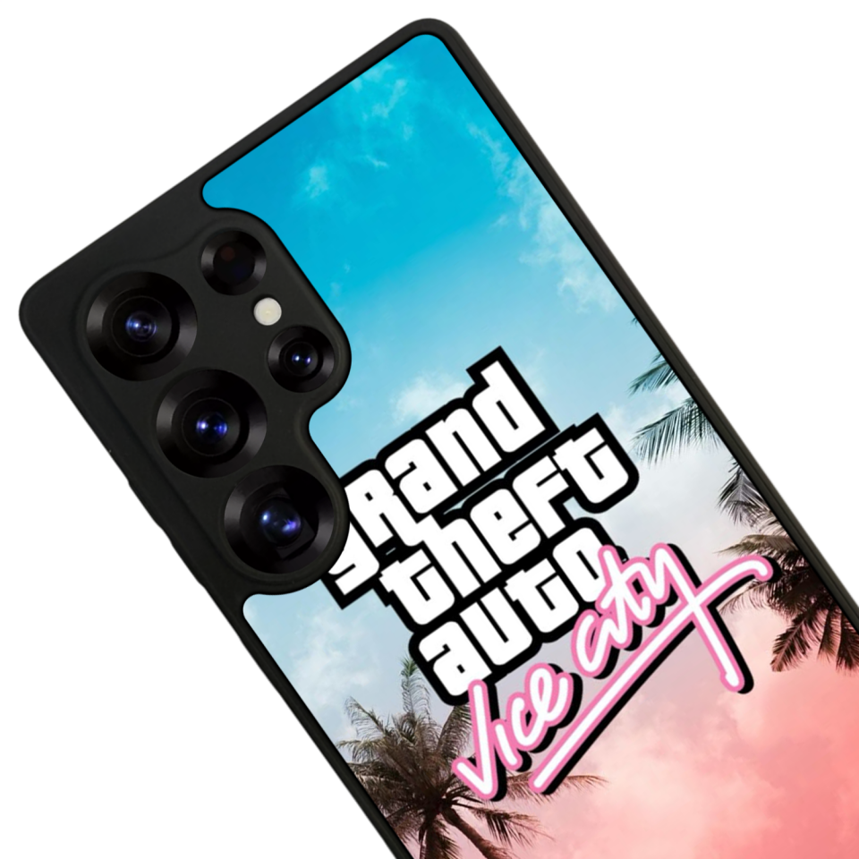 Samsung Galaxy S25 Ultra Uyumlu GTA Tasarımlı Glossy Premium Kılıf