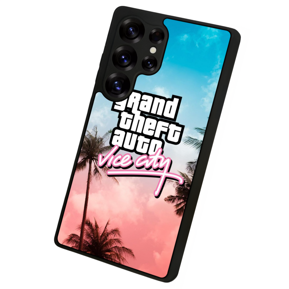 Samsung Galaxy S25 Ultra Uyumlu GTA Tasarımlı Glossy Premium Kılıf