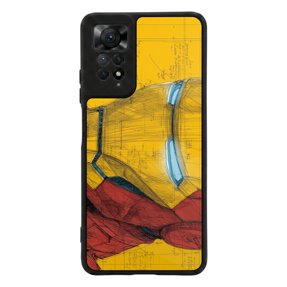 Xiaomi Redmi Note 11 Pro Uyumlu  Iron Man ( Demir Adam ) Tasarımlı Glossy Premium Kılıf