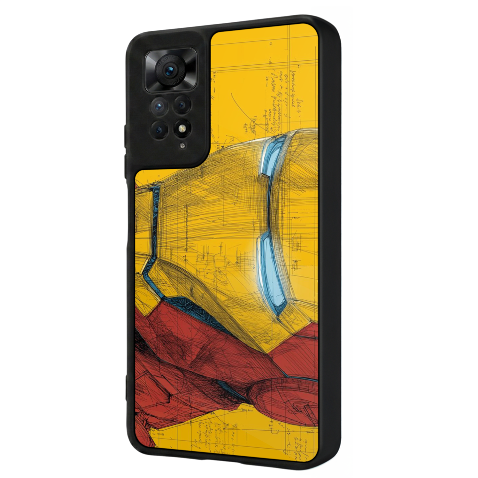 Xiaomi Redmi Note 11 Pro Uyumlu  Iron Man ( Demir Adam ) Tasarımlı Glossy Premium Kılıf