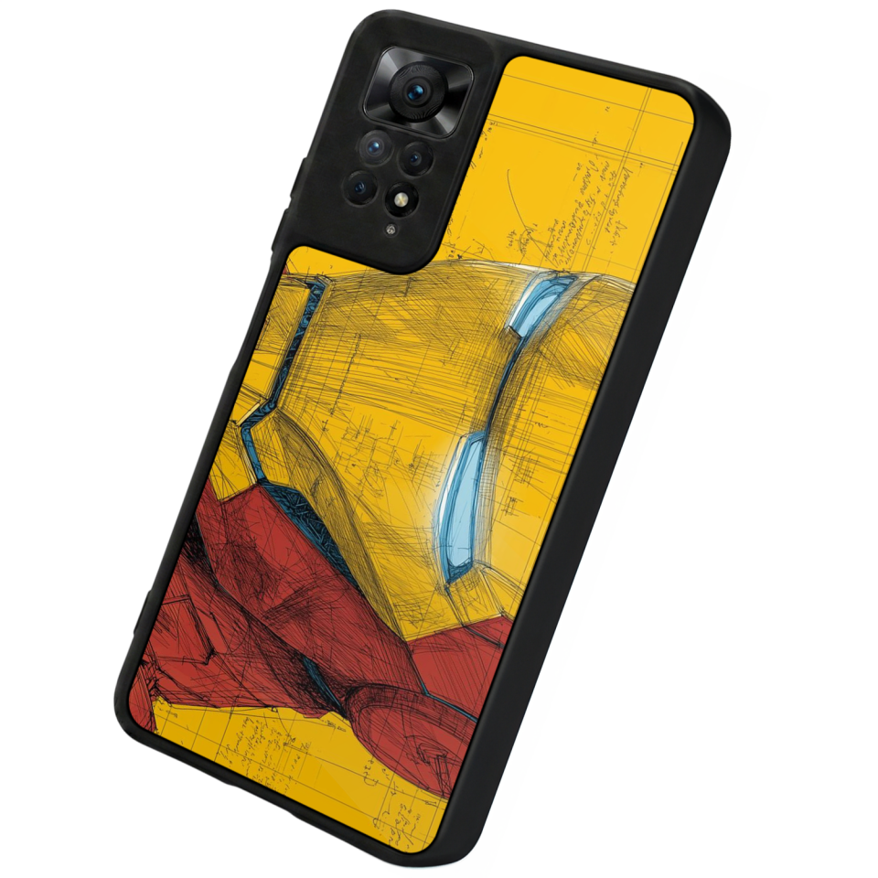 Xiaomi Redmi Note 11 Pro Uyumlu  Iron Man ( Demir Adam ) Tasarımlı Glossy Premium Kılıf