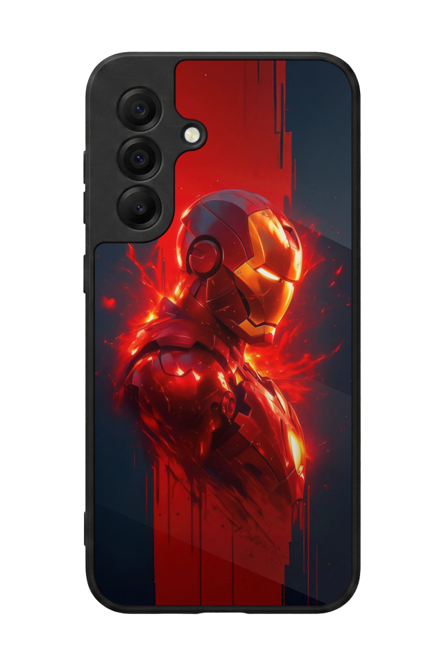 Samsung Galaxy A17 Uyumlu  Iron Man ( Demir Adam ) Tasarımlı Glossy Premium Kılıf