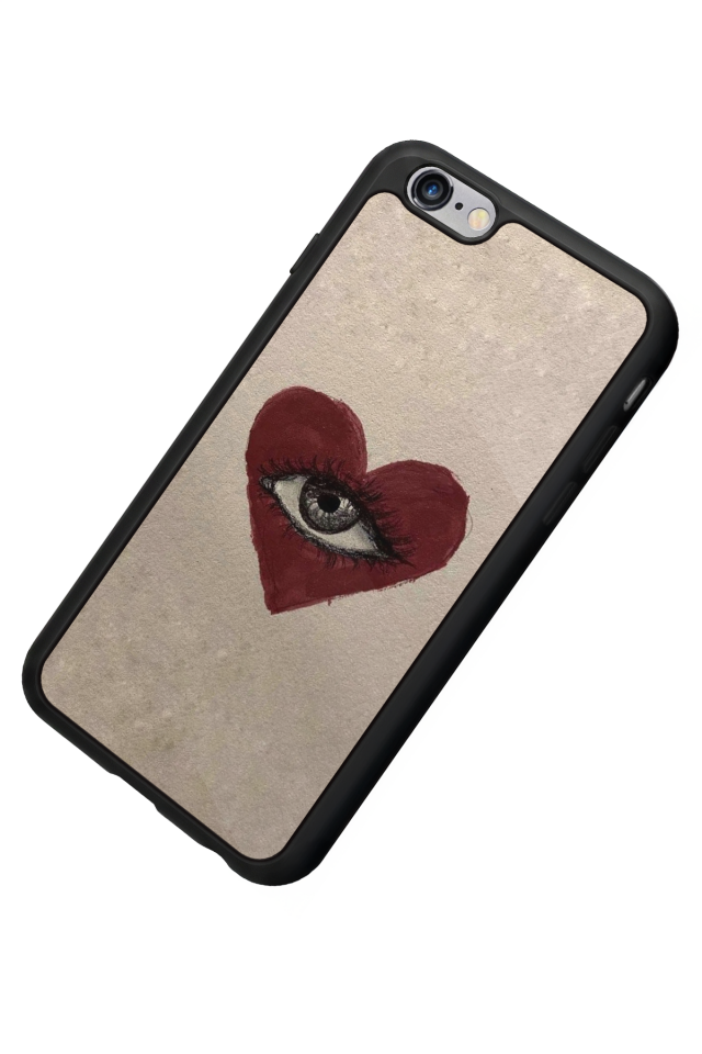 iPhone 6 Plus Uyumlu Kalp Love Tasarımlı Glossy Premium Kılıf