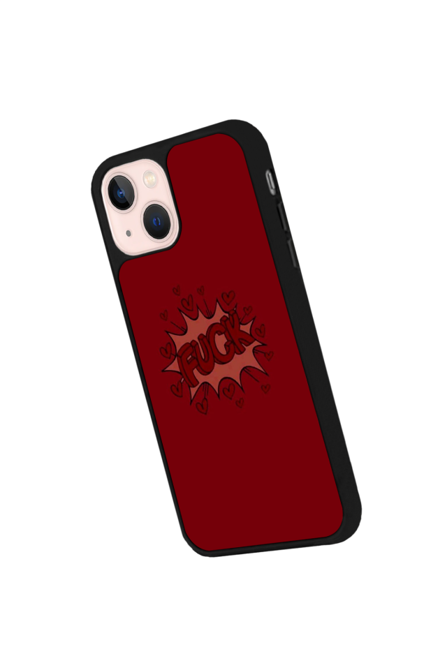 iPhone 13 Mini Uyumlu Kalp Love Tasarımlı Glossy Premium Kılıf