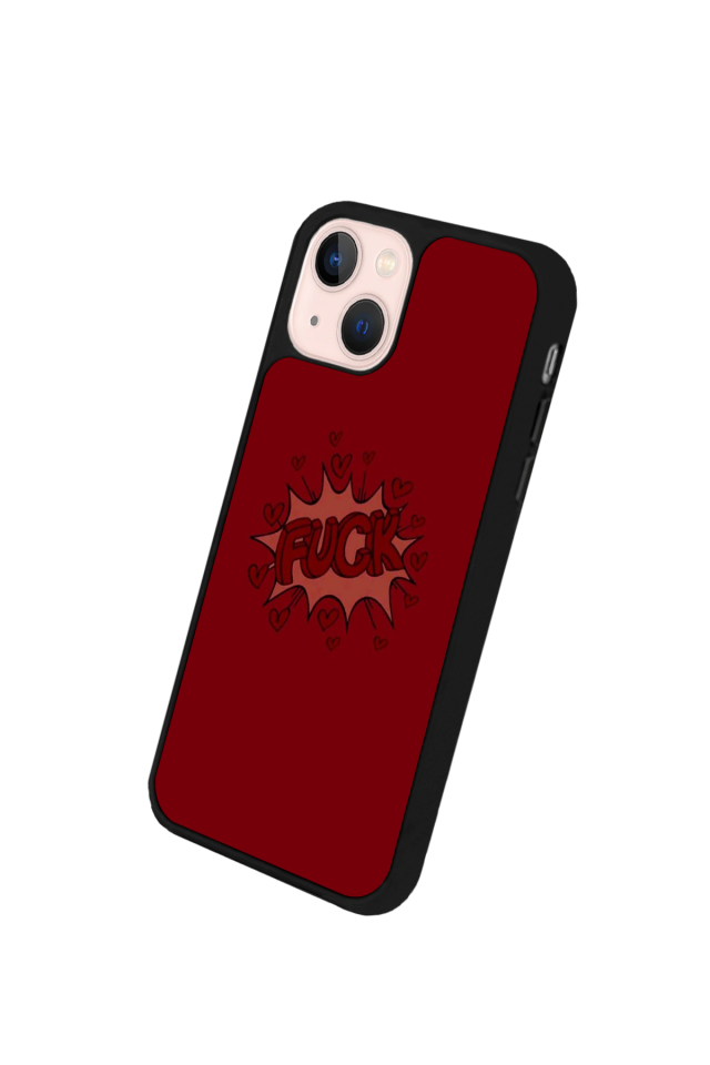 iPhone 13 Mini Uyumlu Kalp Love Tasarımlı Glossy Premium Kılıf