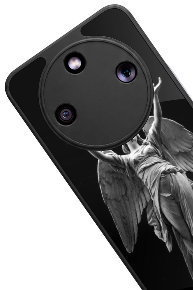 Honor Magic 8 Lite Uyumlu Melek Tasarımlı Glossy Premium Kılıf