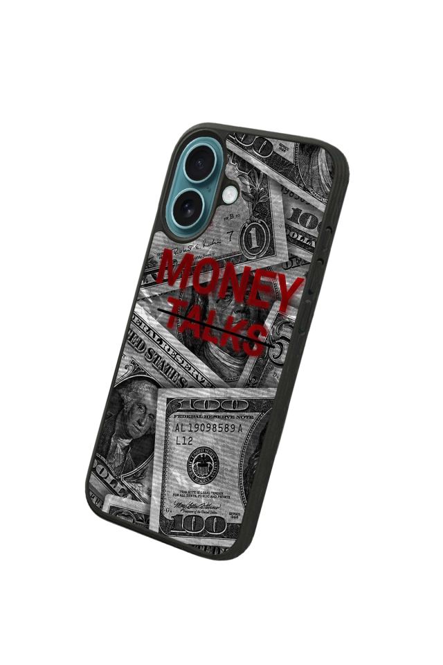 iPhone 16 Uyumlu Money Para Tasarımlı Glossy Premium Kılıf