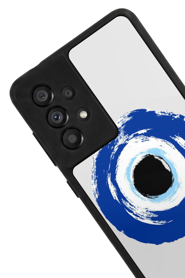 Samsung Galaxy A73 Uyumlu Nazar Tasarımlı Glossy Premium Kılıf