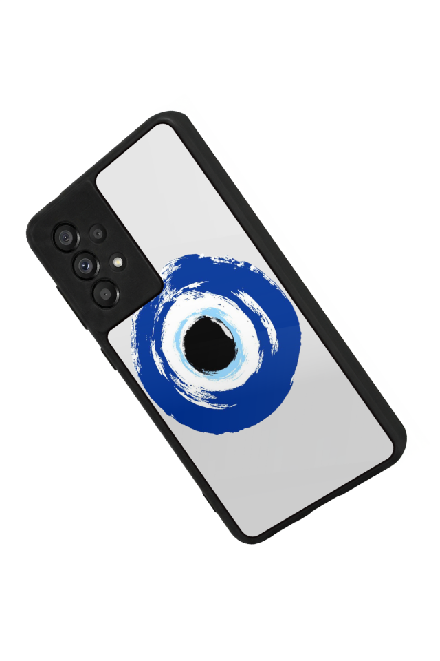 Samsung Galaxy A73 Uyumlu Nazar Tasarımlı Glossy Premium Kılıf