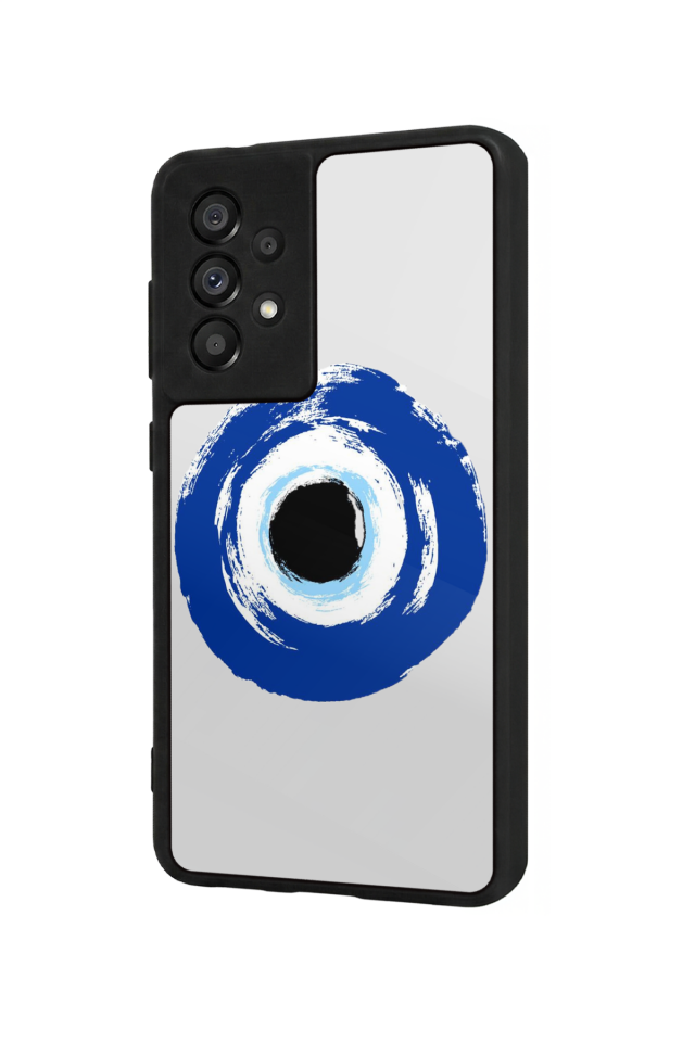 Samsung Galaxy A73 Uyumlu Nazar Tasarımlı Glossy Premium Kılıf