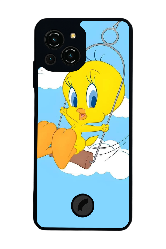 Reeder S23 Pro Max Uyumlu tweety Tasarımlı Glossy Premium Kılıf