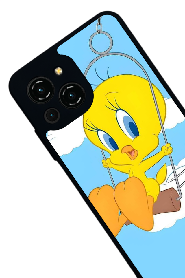 Reeder S23 Pro Max Uyumlu tweety Tasarımlı Glossy Premium Kılıf