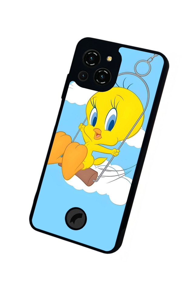 Reeder S23 Pro Max Uyumlu tweety Tasarımlı Glossy Premium Kılıf