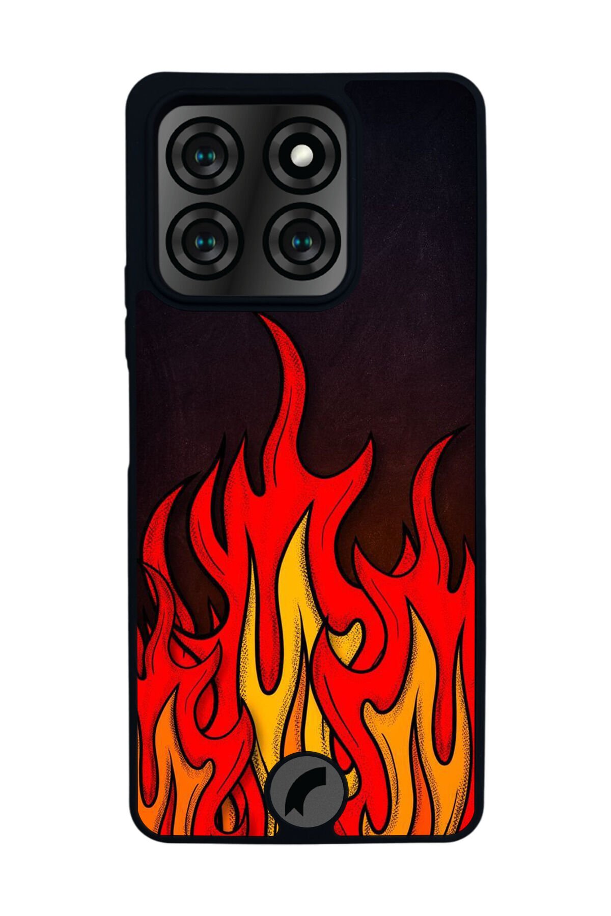 Reeder S71 Uyumlu Retro Flame Patterns Tasarımlı Glossy Premium Kılıf