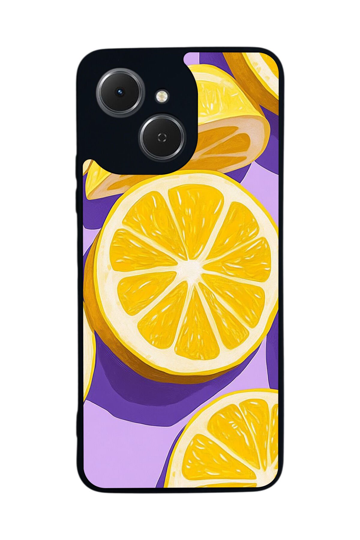 Tecno Spark 40C Uyumlu Limon Tasarımlı Glossy Premium Kılıf