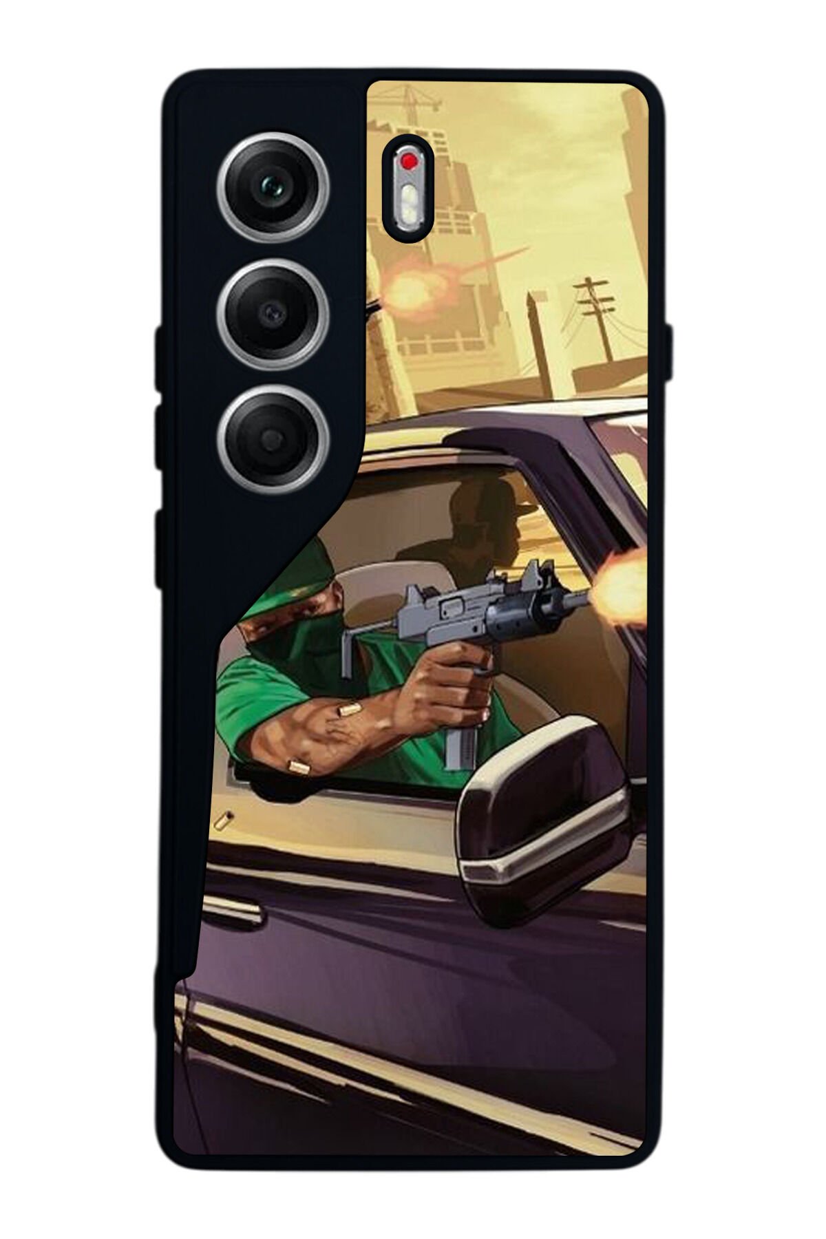 Tecno Camon 40 Uyumlu GTA Tasarımlı Glossy Premium Kılıf
