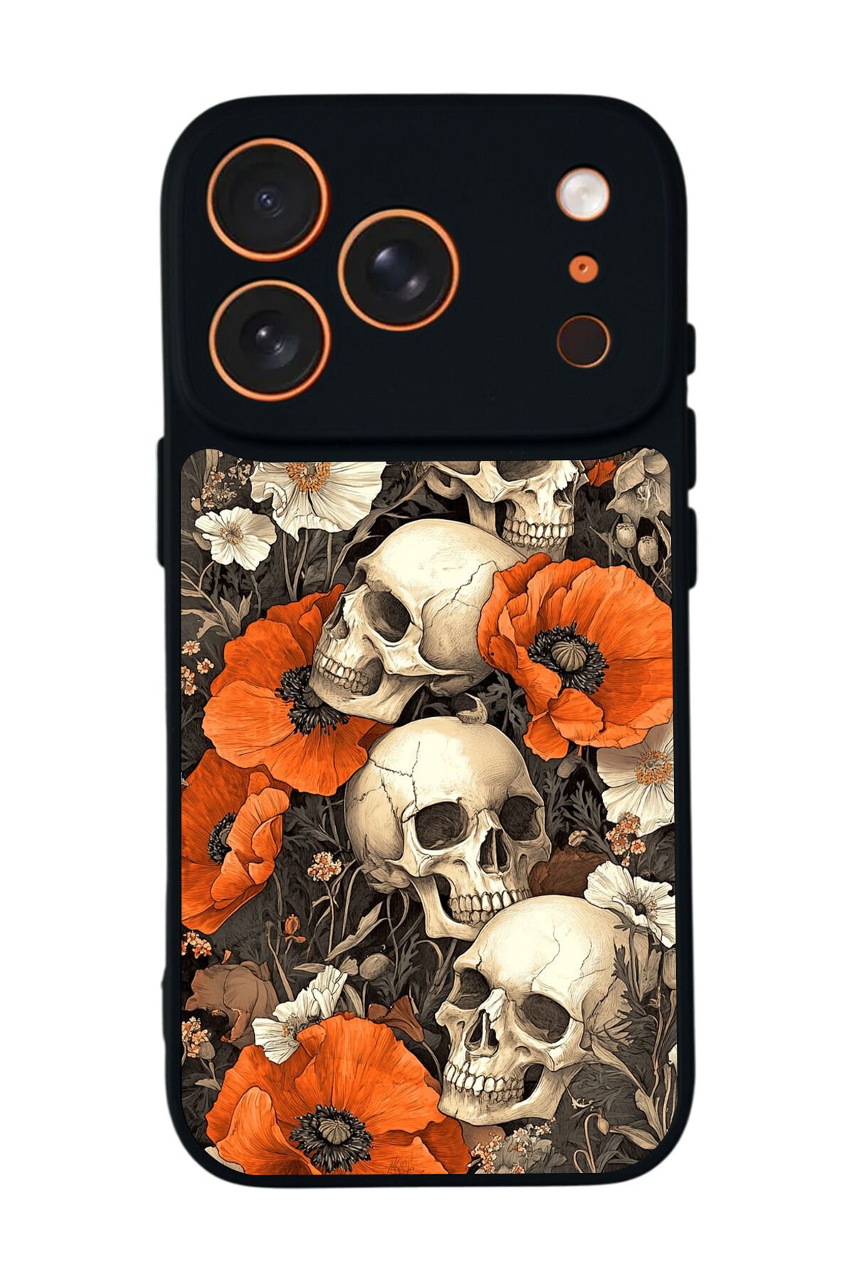 iPhone 17 Pro Max Uyumlu KuruKafa Tasarımlı Glossy Premium Kılıf