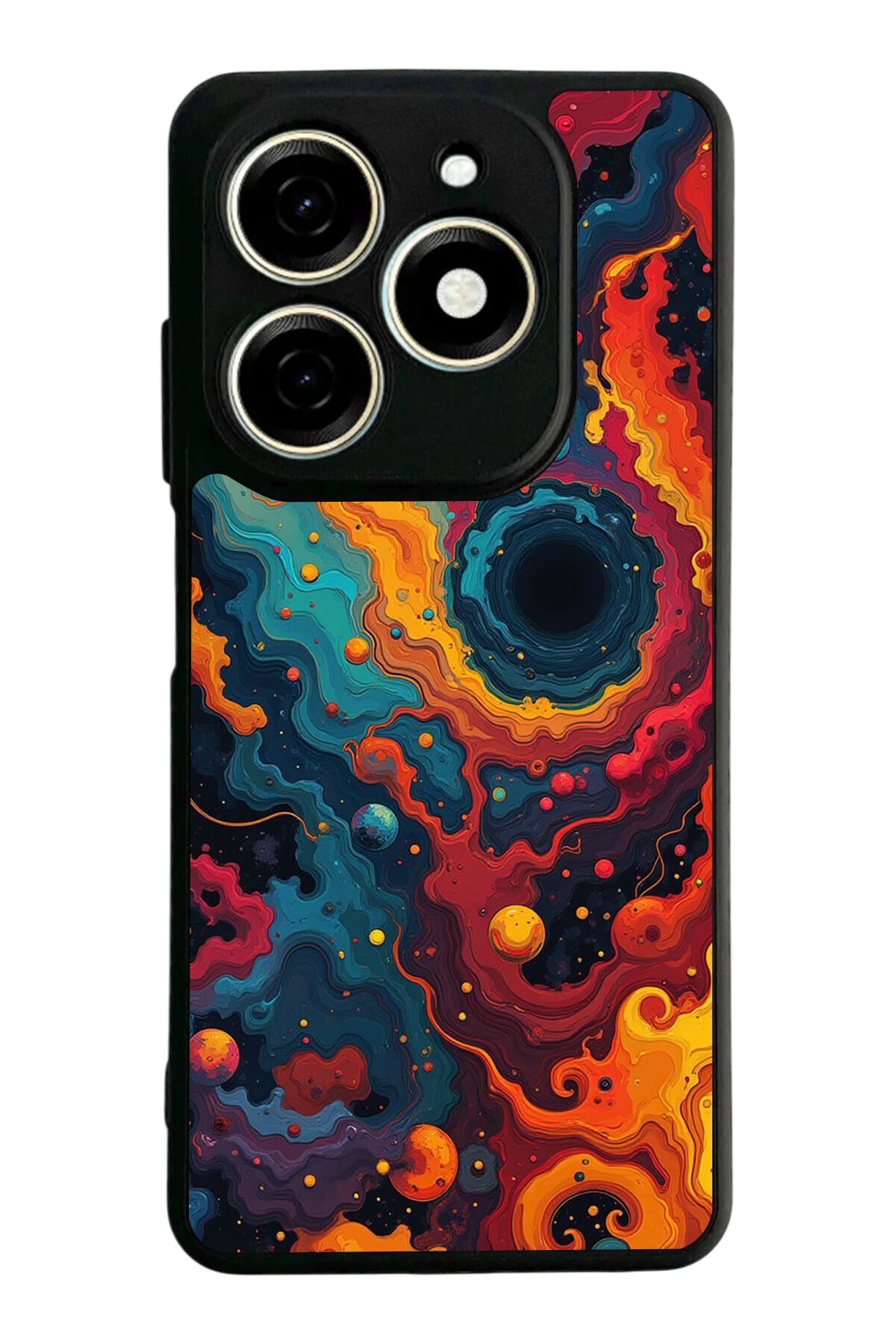 Infınıx Smart 8 Pro Uyumlu Abstract Tasarımlı Glossy Premium Kılıf