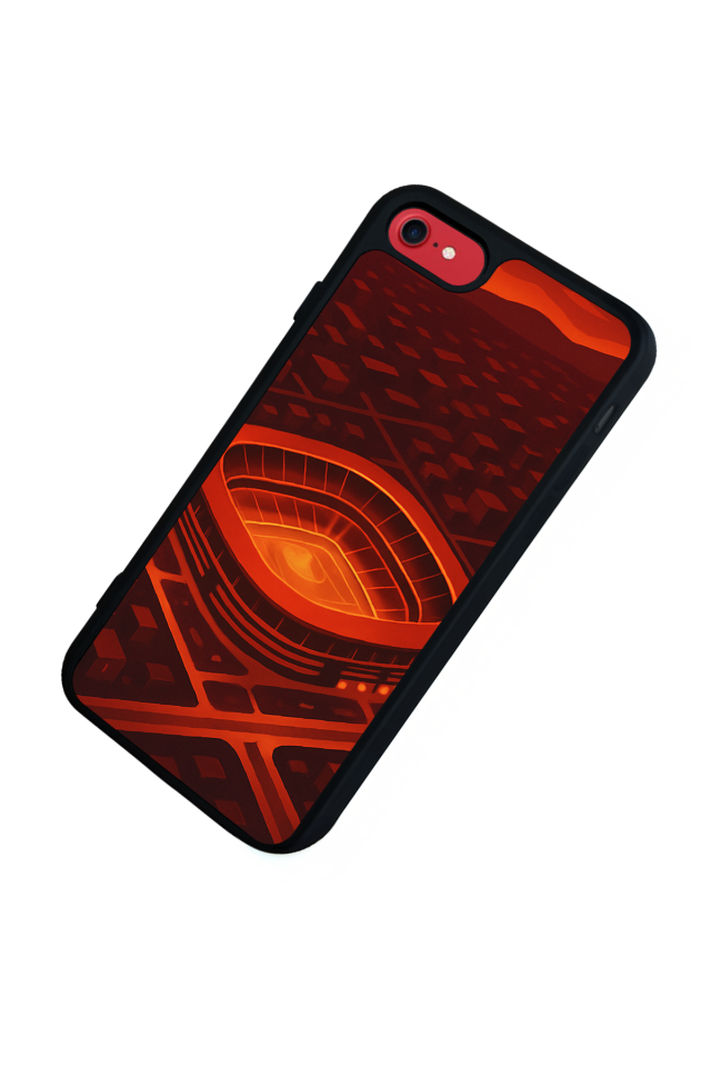 iPhone SE Uyumlu Aslan Tasarımlı Glossy Premium Kılıf