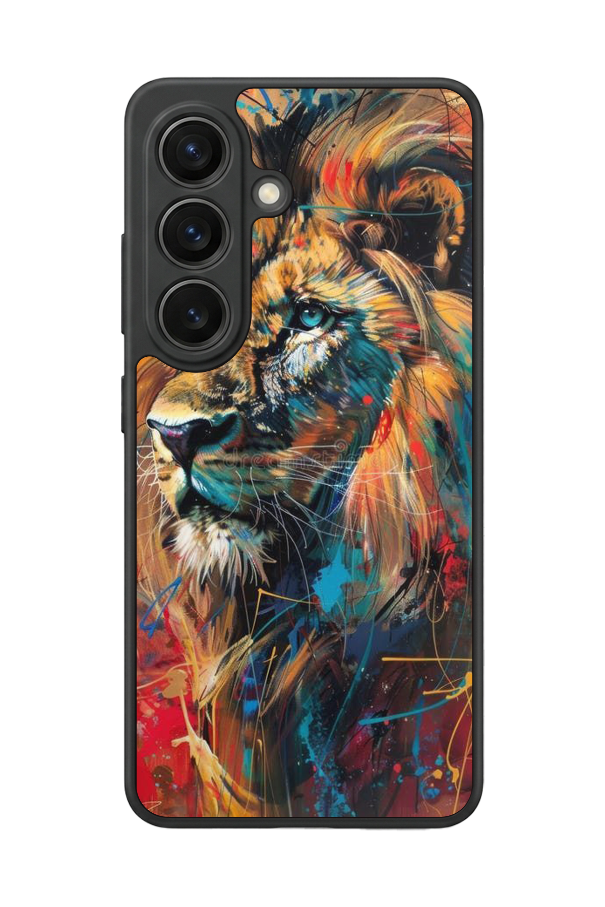 Samsung Galaxy S26 Uyumlu Aslan Tasarımlı Glossy Premium Kılıf