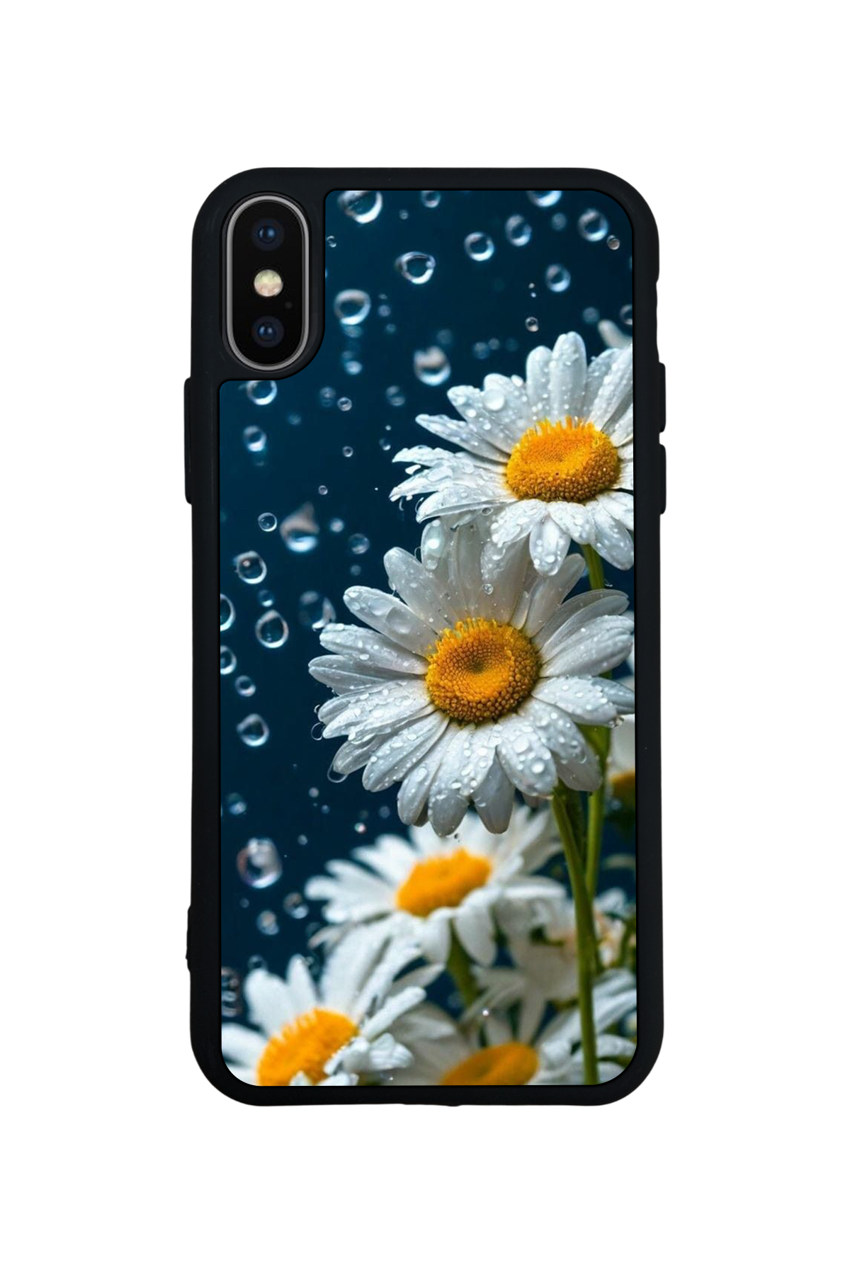 iPhone X/ XS Uyumlu Cicek Tasarımlı Glossy Premium Kılıf