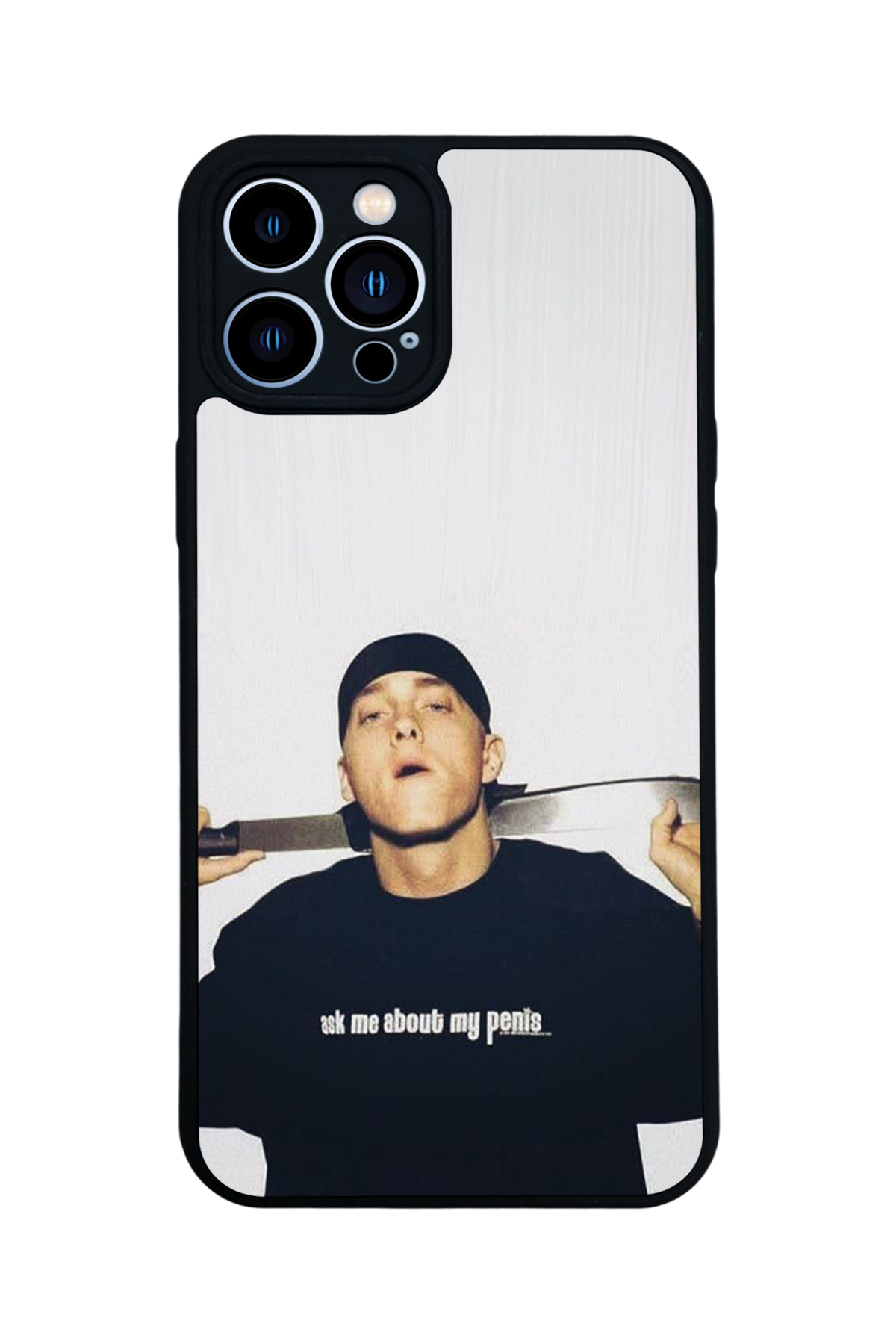 iPhone 13 Pro Max Uyumlu Eminem Tasarımlı Glossy Premium Kılıf