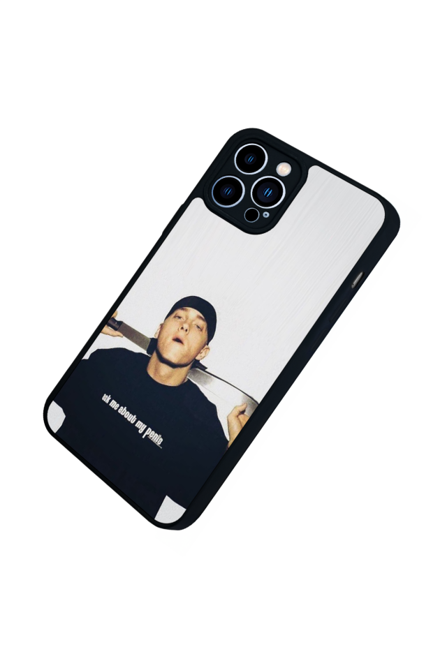 iPhone 13 Pro Max Uyumlu Eminem Tasarımlı Glossy Premium Kılıf