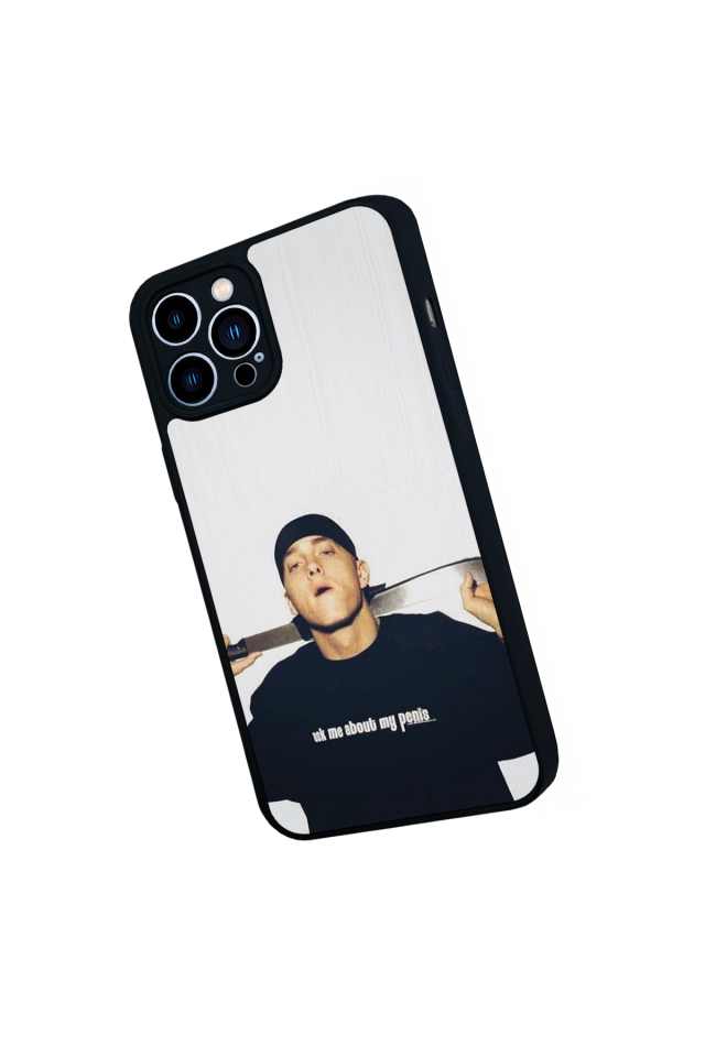 iPhone 13 Pro Max Uyumlu Eminem Tasarımlı Glossy Premium Kılıf