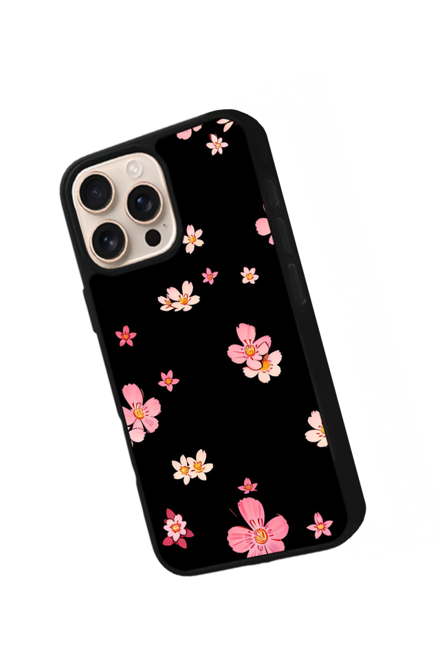 iPhone 14 Pro Uyumlu Floral Tasarımlı Glossy Premium Kılıf