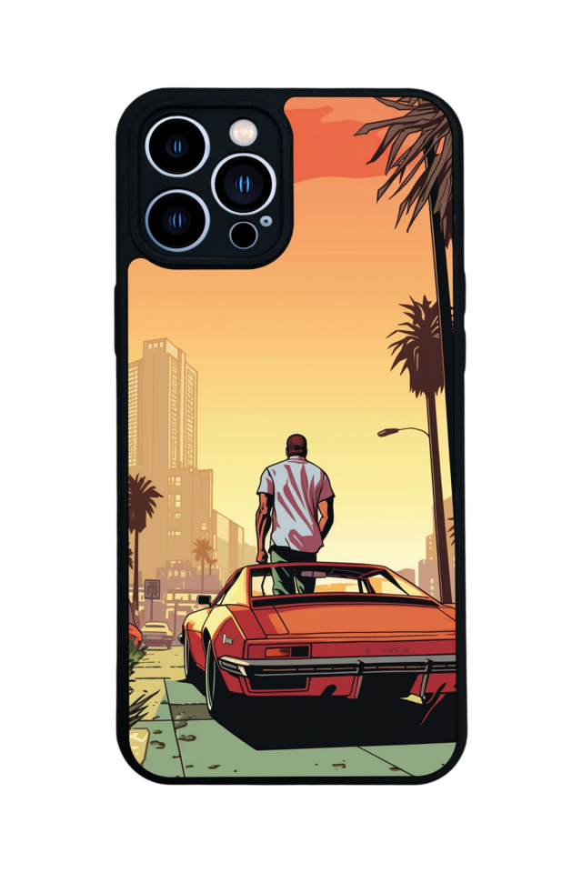 iPhone 12 Pro Max Uyumlu GTA Tasarımlı Glossy Premium Kılıf