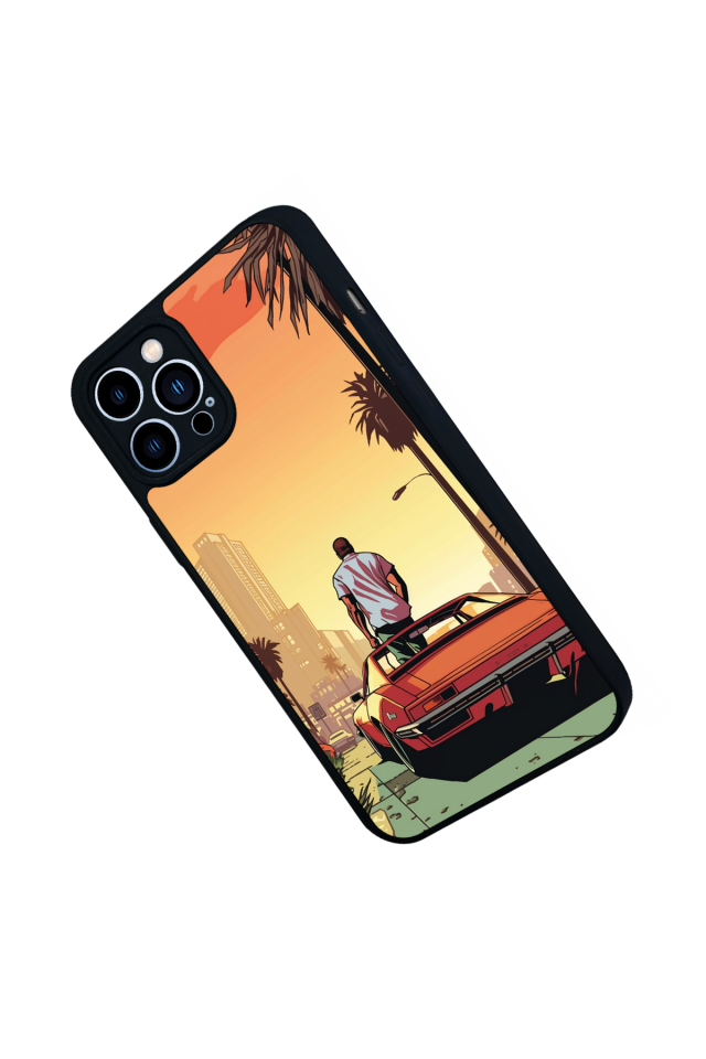 iPhone 12 Pro Max Uyumlu GTA Tasarımlı Glossy Premium Kılıf