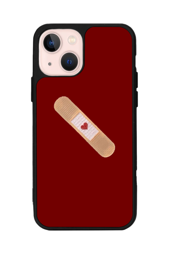 iPhone 13 Mini Uyumlu Kalp Love Tasarımlı Glossy Premium Kılıf