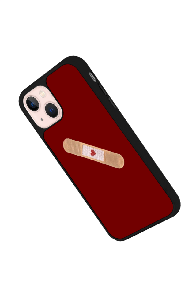 iPhone 13 Mini Uyumlu Kalp Love Tasarımlı Glossy Premium Kılıf