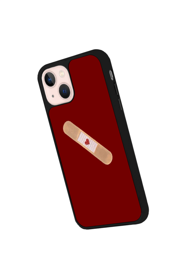 iPhone 13 Mini Uyumlu Kalp Love Tasarımlı Glossy Premium Kılıf