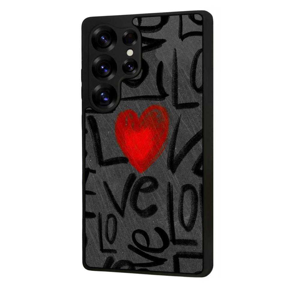 Samsung Galaxy S25 Ultra Uyumlu Love Tasarımlı Glossy Premium Kılıf