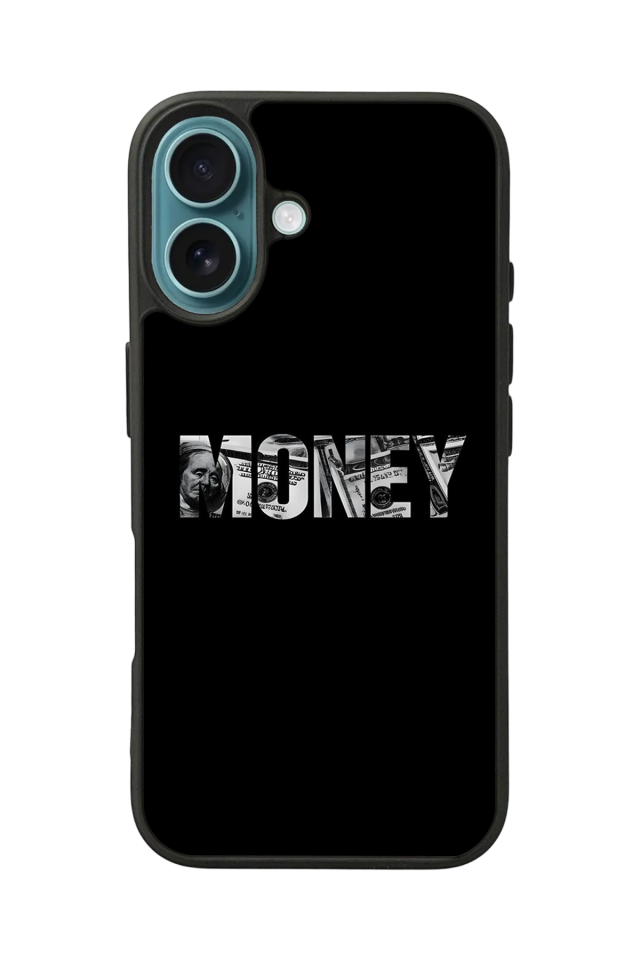 iPhone 16 Uyumlu Money Para Tasarımlı Glossy Premium Kılıf