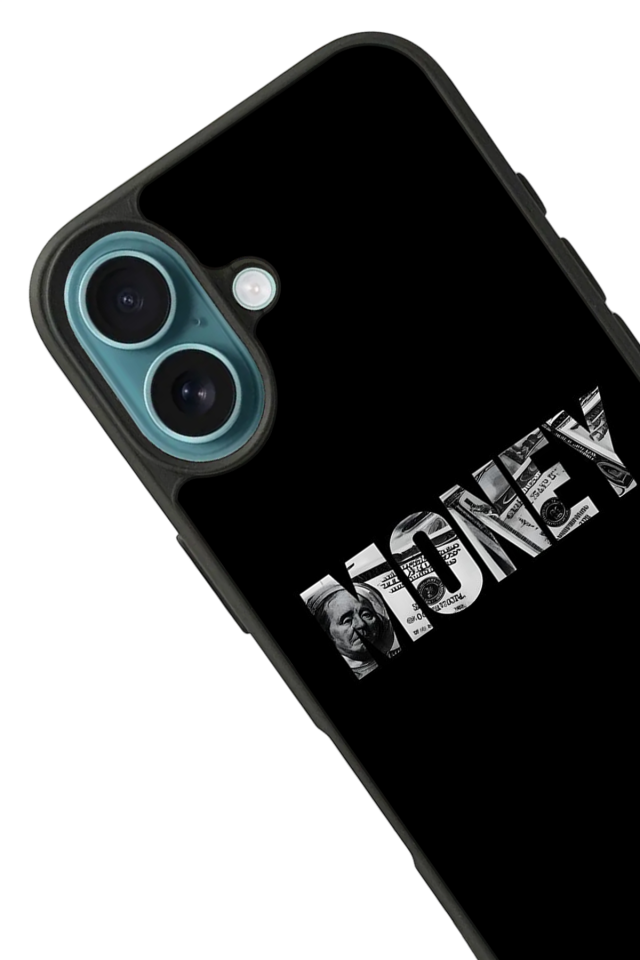 iPhone 16 Uyumlu Money Para Tasarımlı Glossy Premium Kılıf