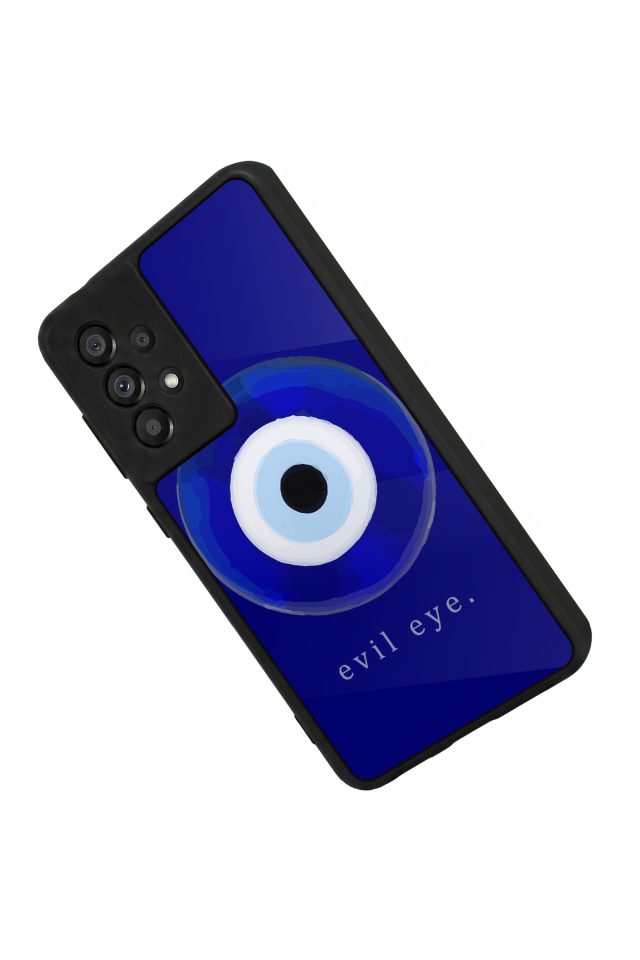 Samsung Galaxy A73 Uyumlu Nazar Tasarımlı Glossy Premium Kılıf