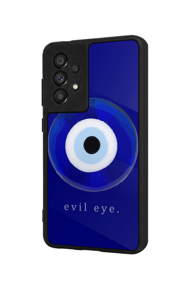 Samsung Galaxy A73 Uyumlu Nazar Tasarımlı Glossy Premium Kılıf