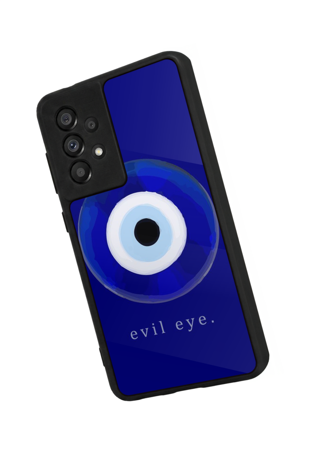 Samsung Galaxy A73 Uyumlu Nazar Tasarımlı Glossy Premium Kılıf